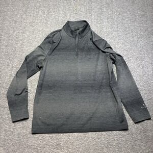 Oakley Pullover Shirt Men Large 1/4 Zip Sweatshirt Hydrolix Performance Gray